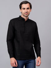 Yugnik Men's Slim Fit Full Sleeve Daily Wear Cotton Short Kurta
