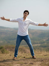 100% Cotton Mens Strip Full Sleeve Kurta