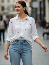 Women Full sleeve shirt collar Regular Fit Shirts