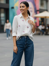 Women Full sleeve shirt collar Regular Fit Shirts