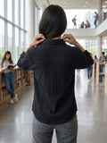 Women Full sleeve shirt collar Regular Fit Shirts