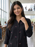 Women Full sleeve shirt collar Regular Fit Shirts