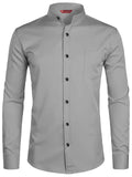 Yugnik Men's Slim Fit Beige Color Cotton Blend Casual Shirt