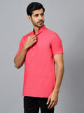 Yugnik Men's Slim Fit Half Sleeve Daily Wear Cotton Short Kurta