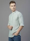 100% Cotton Mens Strip Full Sleeve Kurta