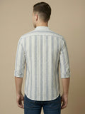 100% Cotton Mens Strip Full Sleeve Kurta
