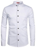 Yugnik Men's Slim Fit Beige Color Cotton Blend Casual Shirt