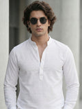 100% Cotton Mens Strip Full Sleeve Kurta