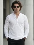 100% Cotton Mens Strip Full Sleeve Kurta