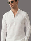 100% Cotton Mens Strip Full Sleeve Kurta