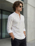 100% Cotton Mens Strip Full Sleeve Kurta