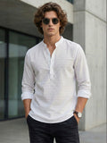 100% Cotton Mens Strip Full Sleeve Kurta