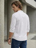 100% Cotton Mens Strip Full Sleeve Kurta