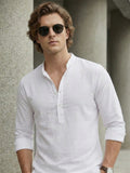 100% Cotton Mens Strip Full Sleeve Kurta