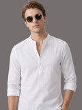 100% Cotton Mens Strip Full Sleeve Kurta