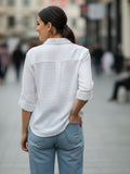 Women Full sleeve shirt collar Regular Fit Shirts