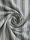 Women 3/4Th sleeve Spread Collar Strip Shirts