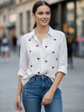 Women Full sleeve shirt collar Regular Fit Shirts