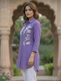 Women 3/4Th sleeve shirt collar Shirts
