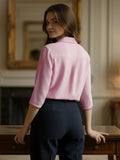 Women 3/4Th sleeve Spread Collar Shirts
