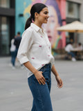 Women Full sleeve shirt collar Regular Fit Shirts