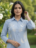 Women 3/4Th sleeve shirt collar Shirts