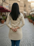 Women 3/4Th sleeve shirt collar Shirts