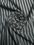 Women 3/4Th sleeve Spread Collar Strip Shirts
