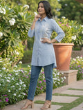 Women 3/4Th sleeve shirt collar Shirts