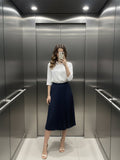Women 3/4Th sleeve Spread Collar Shirts
