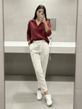 Women 3/4Th sleeve Spread Collar Shirts
